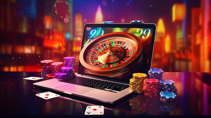 eurotogel 4d live Baccarat table with dealer and player betting zones